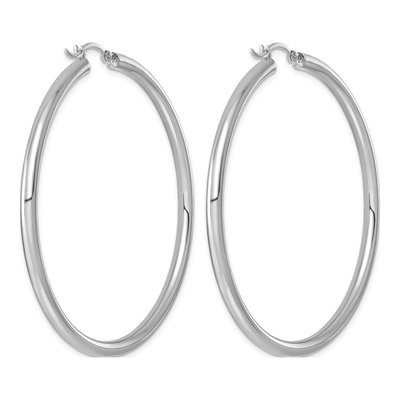 Sterling Silver 57mm Hoop Earrings – view 5