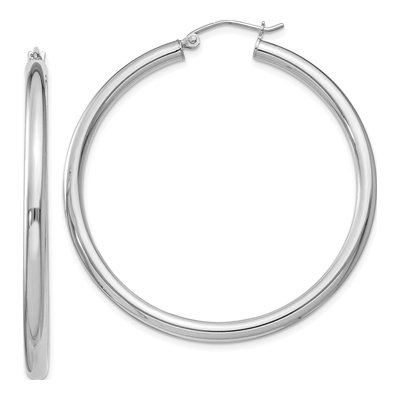 Sterling Silver 47mm Hoop Earrings