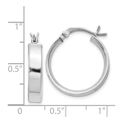 Sterling Silver 20mm Hoop Earrings – view 5