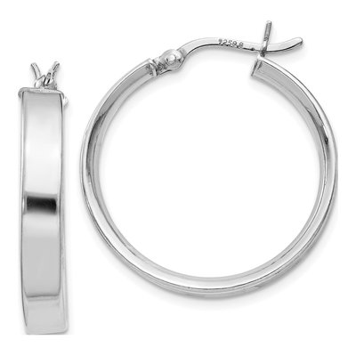 Sterling Silver 25mm Hoop Earrings