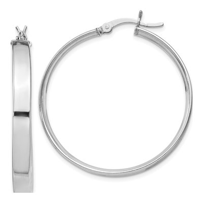 Sterling Silver 35mm Hoop Earrings