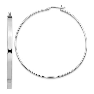 Sterling Silver 70mm Hoop Earrings
