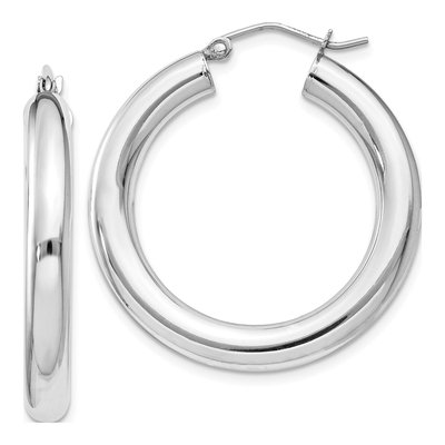 Sterling Silver 32mm Hoop Earrings