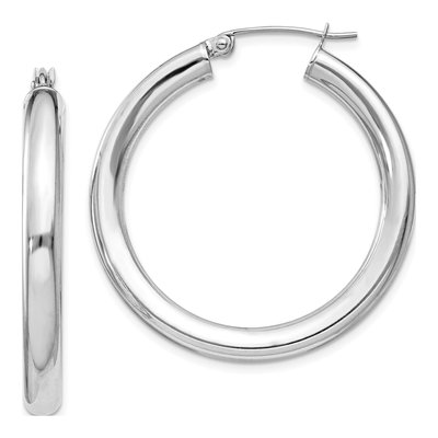Sterling Silver 36mm Hoop Earrings