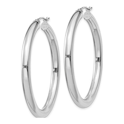 Sterling Silver 47mm Hoop Earrings – view 3
