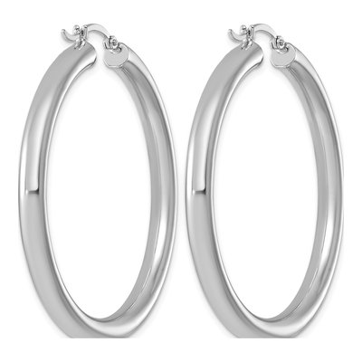 Sterling Silver 47mm Hoop Earrings – view 5