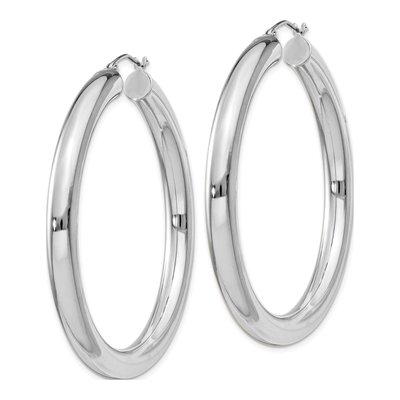 Sterling Silver 52mm Hoop Earrings – view 3