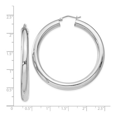 Sterling Silver 52mm Hoop Earrings – view 6