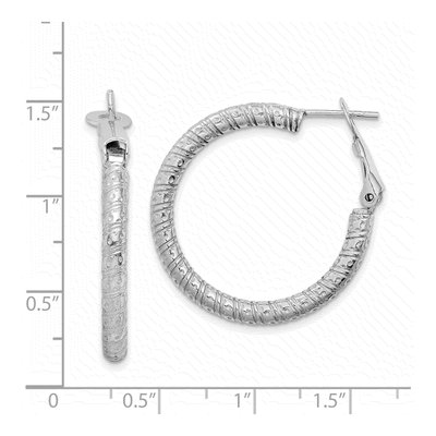 Sterling Silver 30mm Hoop Earrings – view 5
