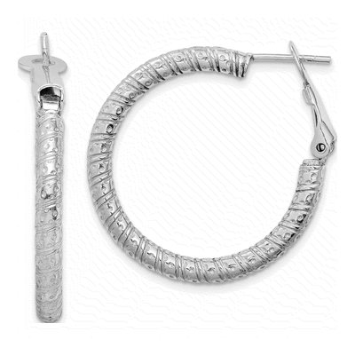 Sterling Silver 30mm Hoop Earrings