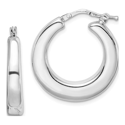 Sterling Silver 25mm Hoop Earrings