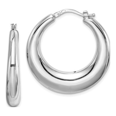 Sterling Silver 33mm Hoop Earrings
