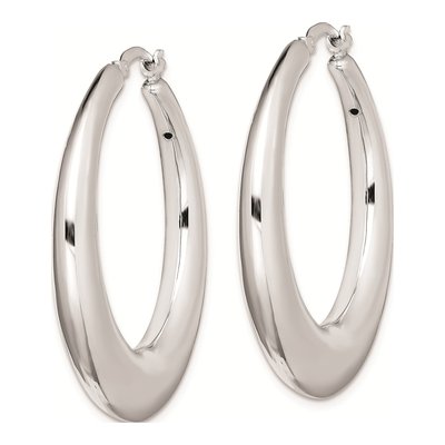 Sterling Silver 38mm Hoop Earrings – view 3