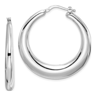 Sterling Silver 38mm Hoop Earrings