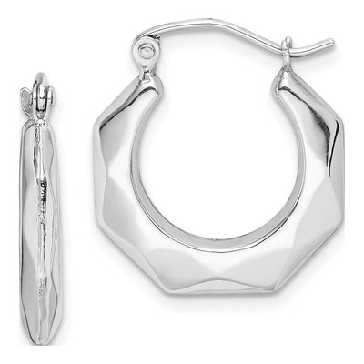 Sterling Silver 18mm Hoop Earrings