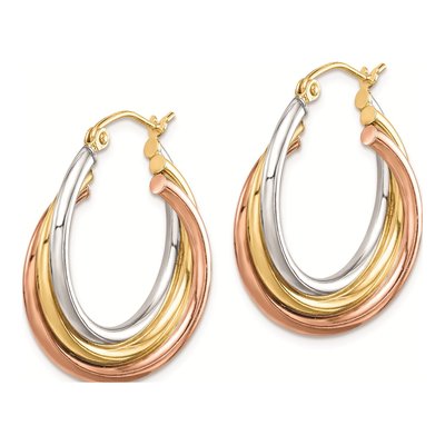 Sterling Silver Hoop Earrings – view 3