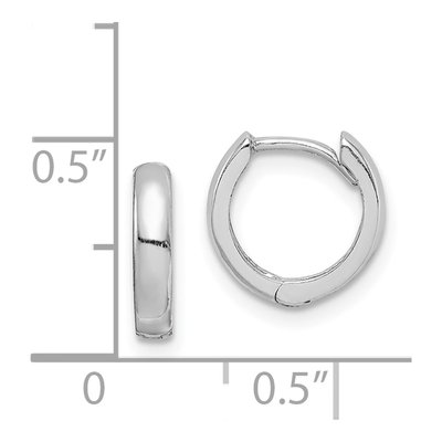 Sterling Silver 10mm Huggie Hoop Earrings – view 5