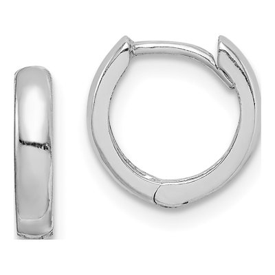 Sterling Silver 10mm Huggie Hoop Earrings