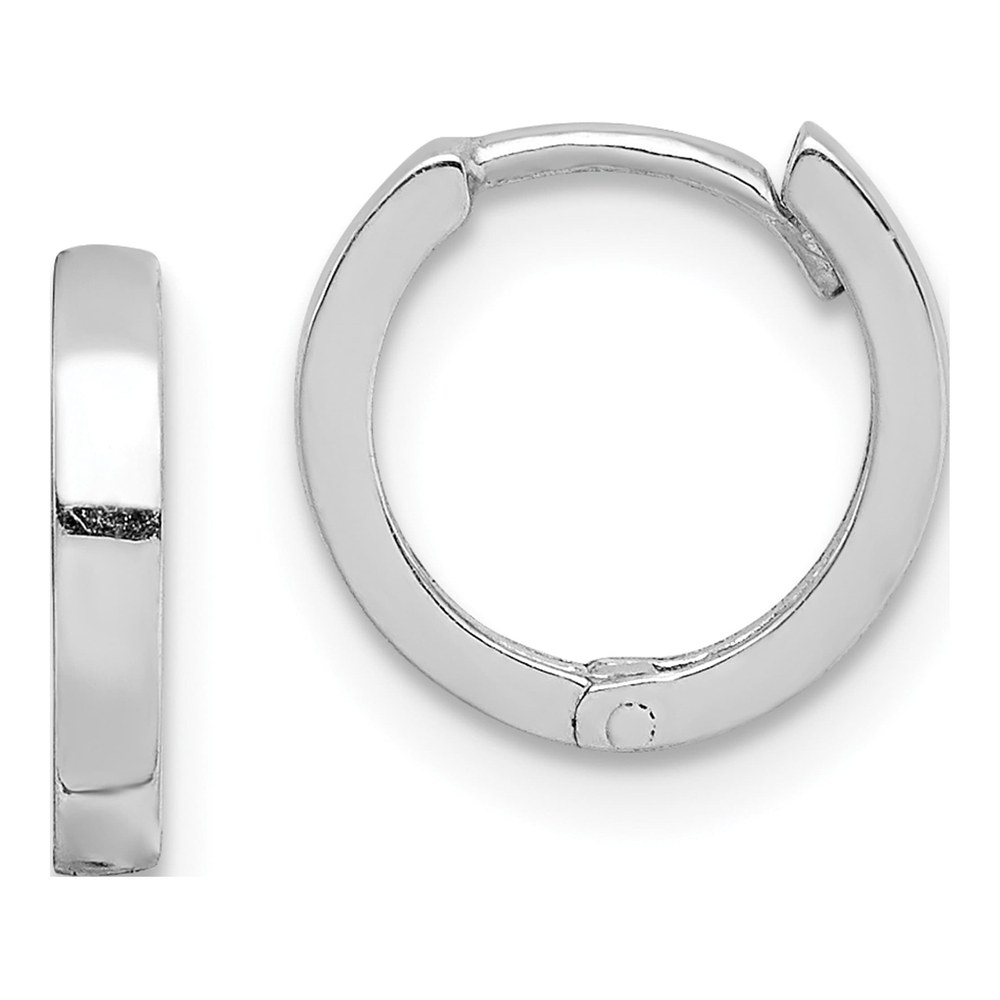 Sterling Silver 10mm Huggie Hoop Earrings