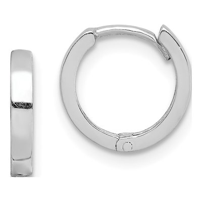 Sterling Silver 10mm Huggie Hoop Earrings