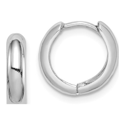 Sterling Silver 13mm Huggie Hoop Earrings