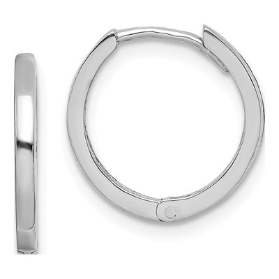 Sterling Silver 14mm Huggie Hoop Earrings