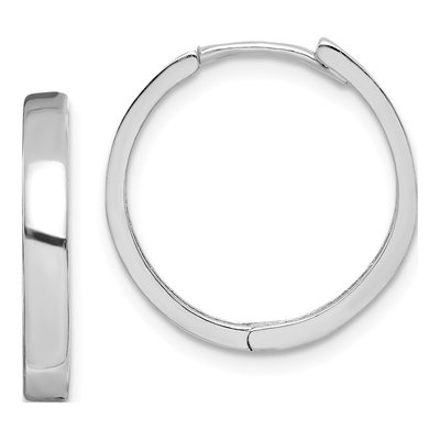 Sterling Silver 18mm Huggie Hoop Earrings