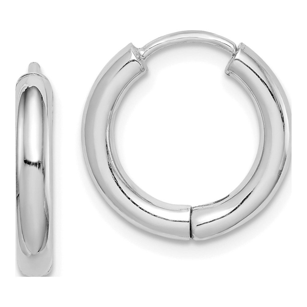 Sterling Silver 15mm Huggie Hoop Earrings