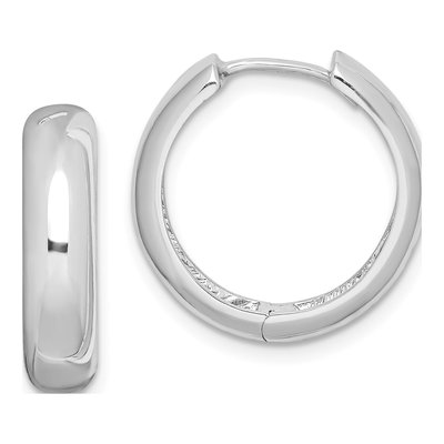 Sterling Silver 19mm Huggie Hoop Earrings