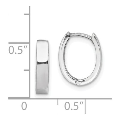 Sterling Silver 13mm Huggie Hoop Earrings – view 5