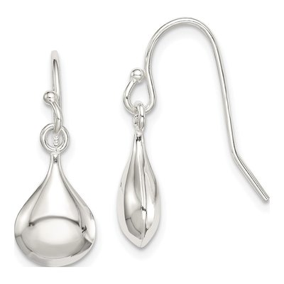 Sterling Silver Shepherd Hook Dangle Earrings