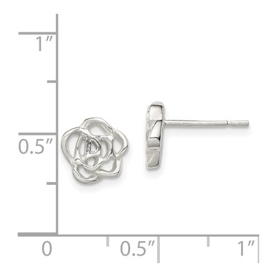 Sterling Silver Flower for Girls Stud Earrings – view 5