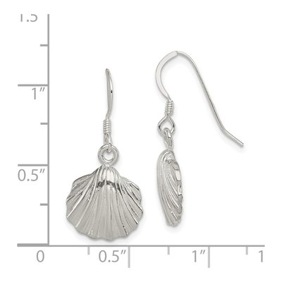 Sterling Silver Shell Dangle Earrings – view 5