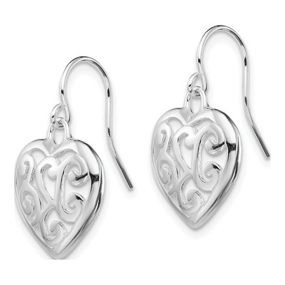 Sterling Silver Filigree Dangle Earrings – view 3