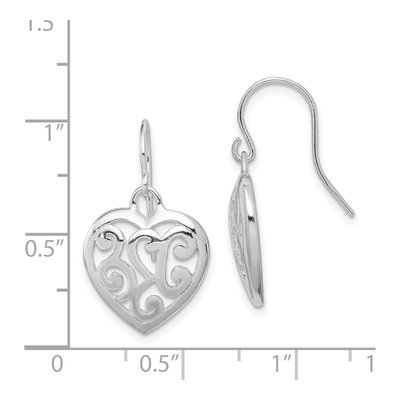 Sterling Silver Filigree Dangle Earrings – view 5