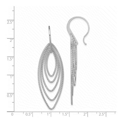 Sterling Silver Marquise Dangle Earrings – view 5