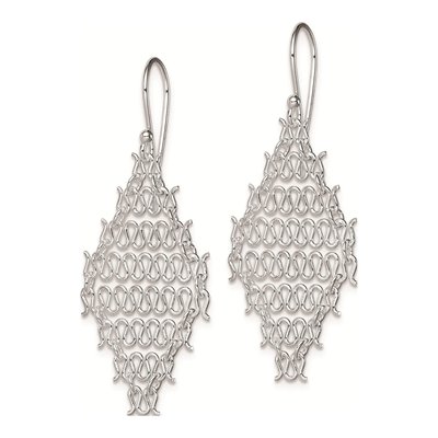 Sterling Silver Link Dangle Earrings – view 3