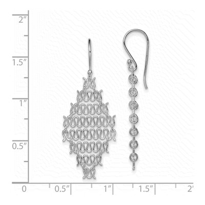 Sterling Silver Link Dangle Earrings – view 5