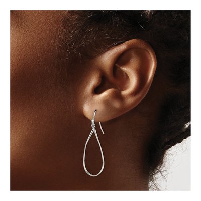 Sterling Silver Teardrop Dangle Earrings – view 4