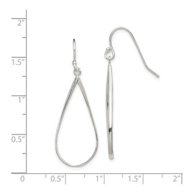 Sterling Silver Teardrop Dangle Earrings – view 5
