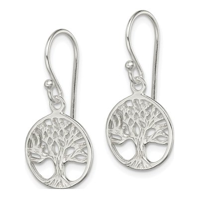Sterling Silver Shepherd Hook Dangle Earrings – view 3