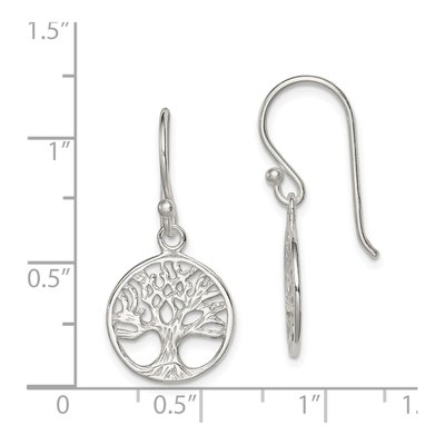 Sterling Silver Shepherd Hook Dangle Earrings – view 5