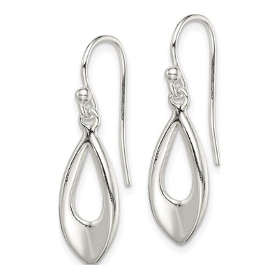 Sterling Silver Teardrop Dangle Earrings – view 3