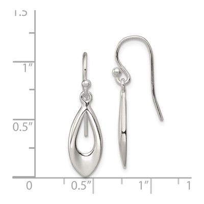 Sterling Silver Teardrop Dangle Earrings – view 5