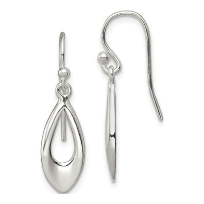 Sterling Silver Teardrop Dangle Earrings
