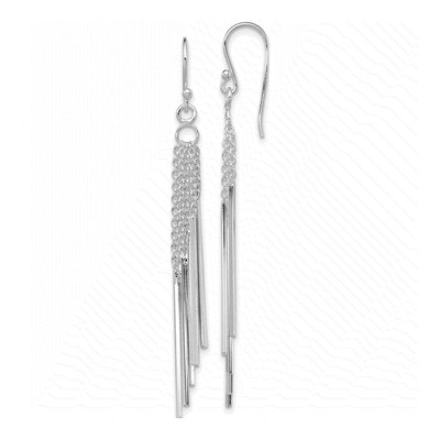 Sterling Silver Multi-Chain Dangle Earrings