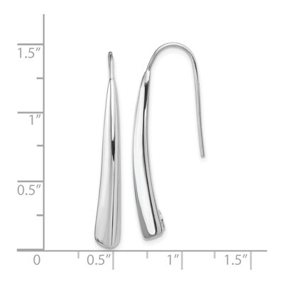 Sterling Silver Fancy Bar Threader Earrings – view 5