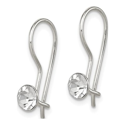 Sterling Silver Crystal Stellux Dangle Earrings – view 3
