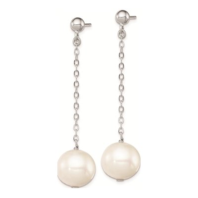 Sterling Silver Freshwater Cultured Pearl Dangle Earrings – view 3