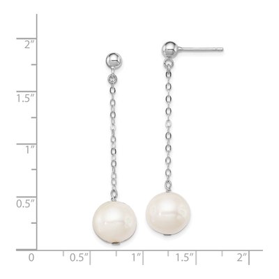 Sterling Silver Freshwater Cultured Pearl Dangle Earrings – view 5